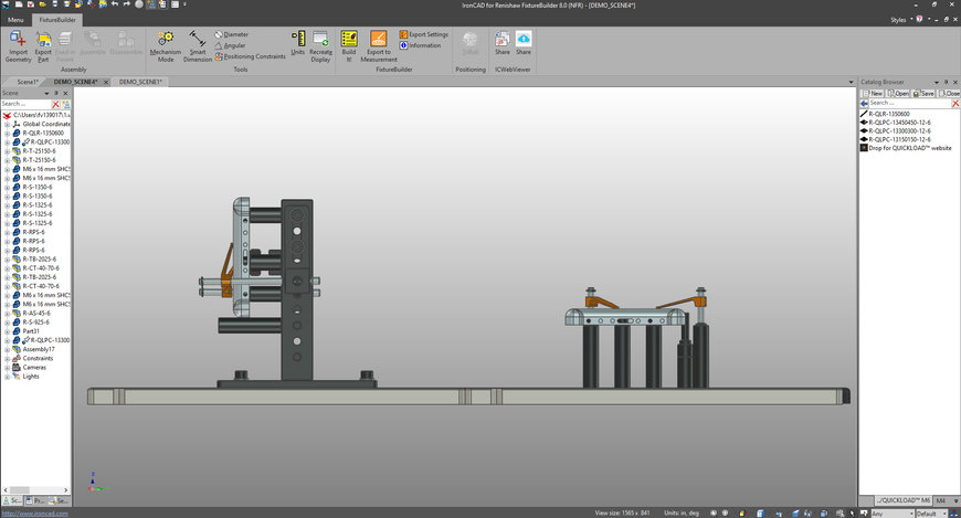 RENISHAW PRESENTA UNA NUOVA VERSIONE DEL SOFTWARE FIXTUREBUILDER PER LA CREAZIONE DI MODELLI 3D PER FISSAGGI SU CMM